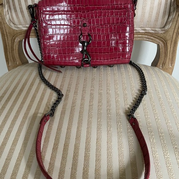 New Rebecca Minkoff Mini M.A.C. Crossbody RARE Cardinal Red (MSRP $228) - Picture 2 of 11